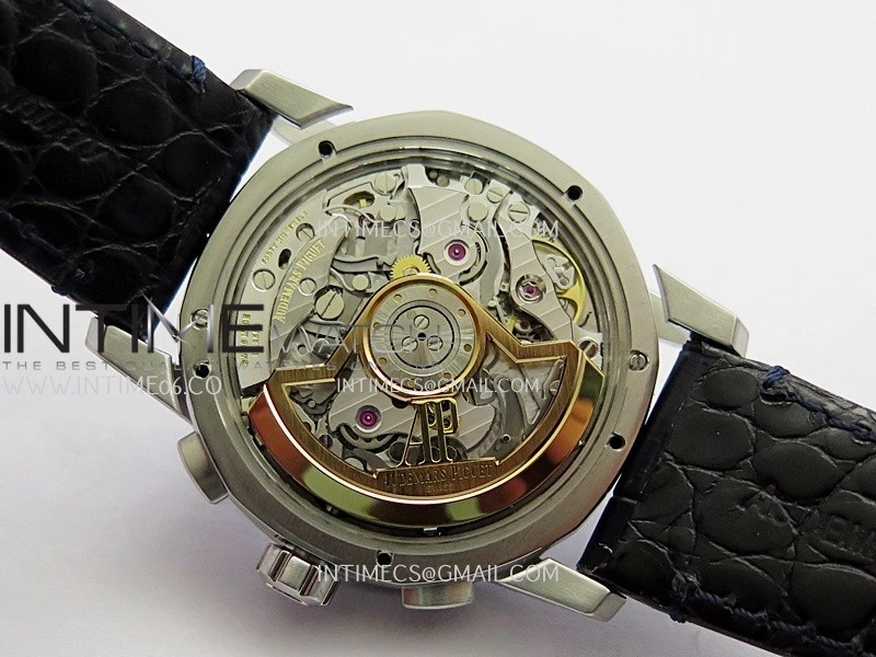 Code 11.59 Chrono 26393 SS APSF 1:1 Best Edition Blue Dial On Black Leather Strap Super Clone SA4401